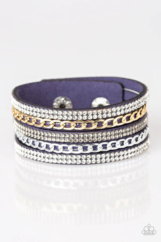Fashion Fiend Blue Paparazzi Urban Bracelet