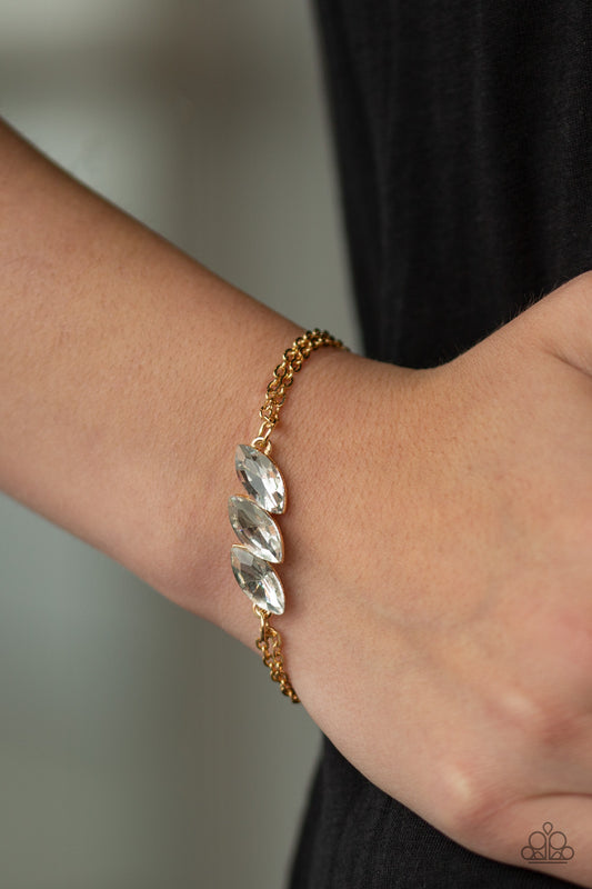 Pretty Priceless - Gold Paparazzi Bracelet