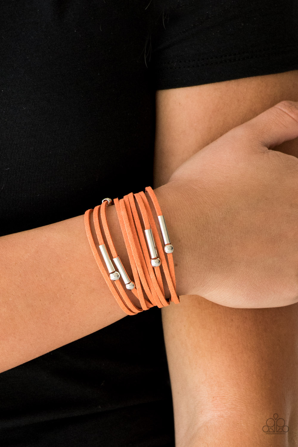 Back To BACKPACKER - Orange Paparazzi Bracelet