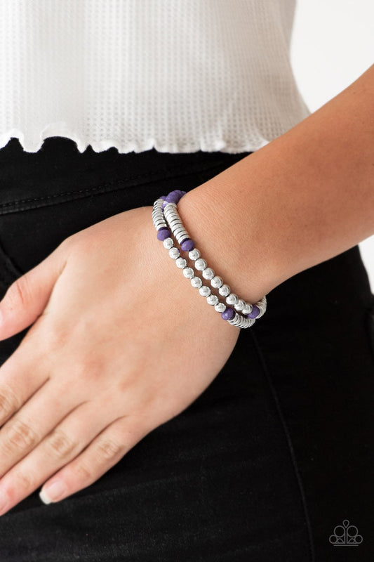 Downright Dressy - Purple Paparazzi Bracelet