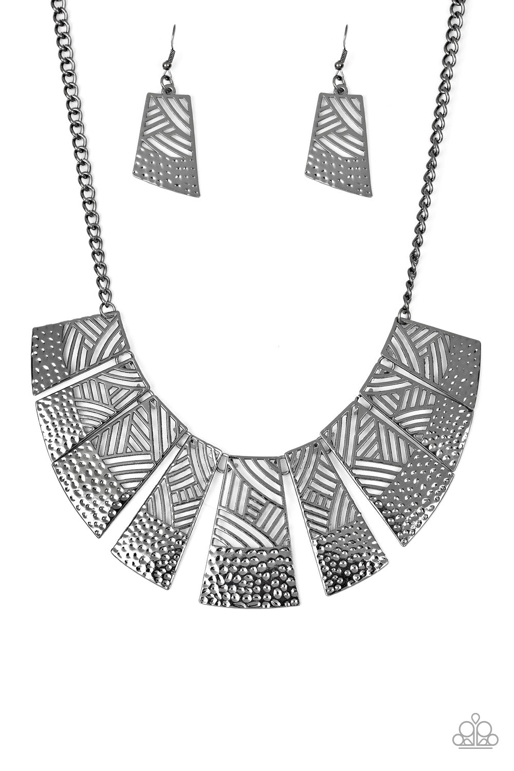 Jungle Cat Jam - Black Paparazzi Necklace