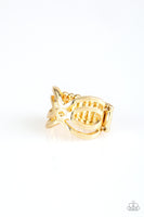 Infinite Fashion - Gold Paparazzi Ring
