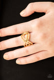 Infinite Fashion - Gold Paparazzi Ring