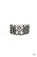Tell Me How You Really FRILL - Silver Paparazzi Ring
