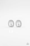 The Modern Monroe - White Paparazzi Earrings