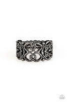 Tell Me How You Really FRILL - Black Paparazzi Ring