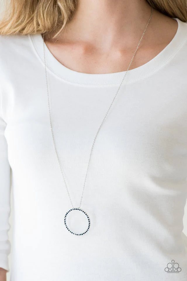 Center Of Attention Blue Paparazzi Necklace