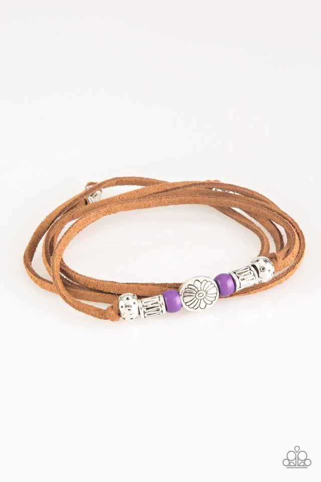 Clear A Path Purple Paparazzi Bracelet jemtastic jewelry