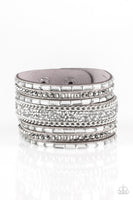 Rhinestone Rumble - Silver Paparazzi Bracelet