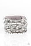 Rhinestone Rumble - Silver Paparazzi Bracelet