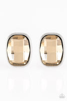 Incredibly Iconic - Brown Post Earrings