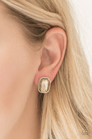Incredibly Iconic - Brown Post Earrings