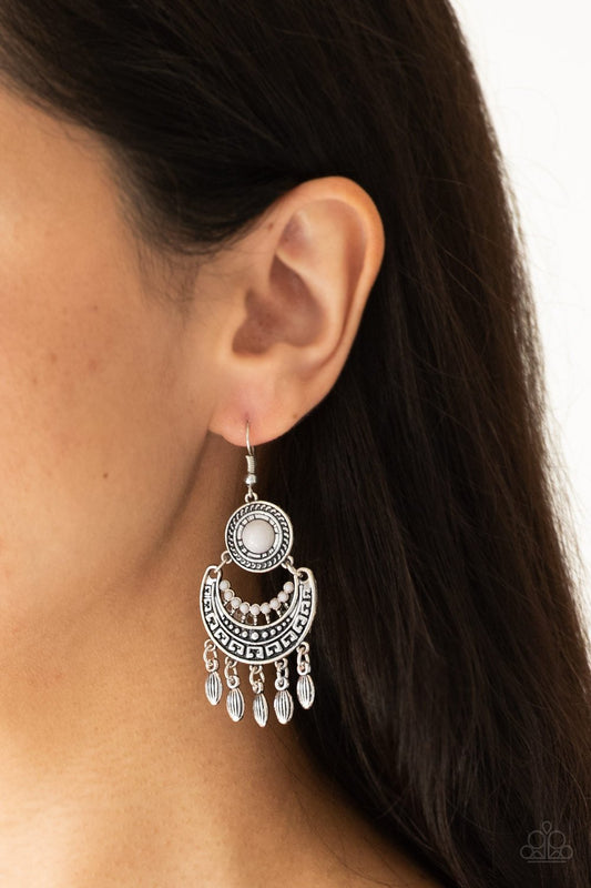 Mantra to MANTRA Silver Paparazzi Earrings