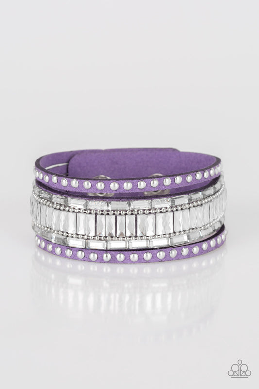 Rock Star Rocker - Purple Paparazzi Bracelet