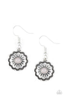 Badlands Buttercup - Silver Paparazzi Earrings