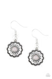 Badlands Buttercup - Silver Paparazzi Earrings