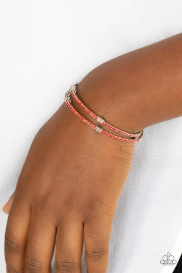 Let Freedom BLING! Red Paparazzi Bracelet