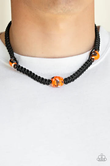 Rate Of Climb - Orange Paparazzi Urban Necklace