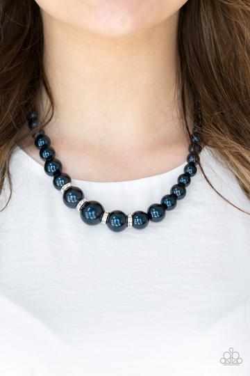 Party Pearls Blue Paparazzi Necklace