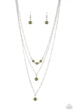High Heels and Hustle - Green Paparazzi Necklace