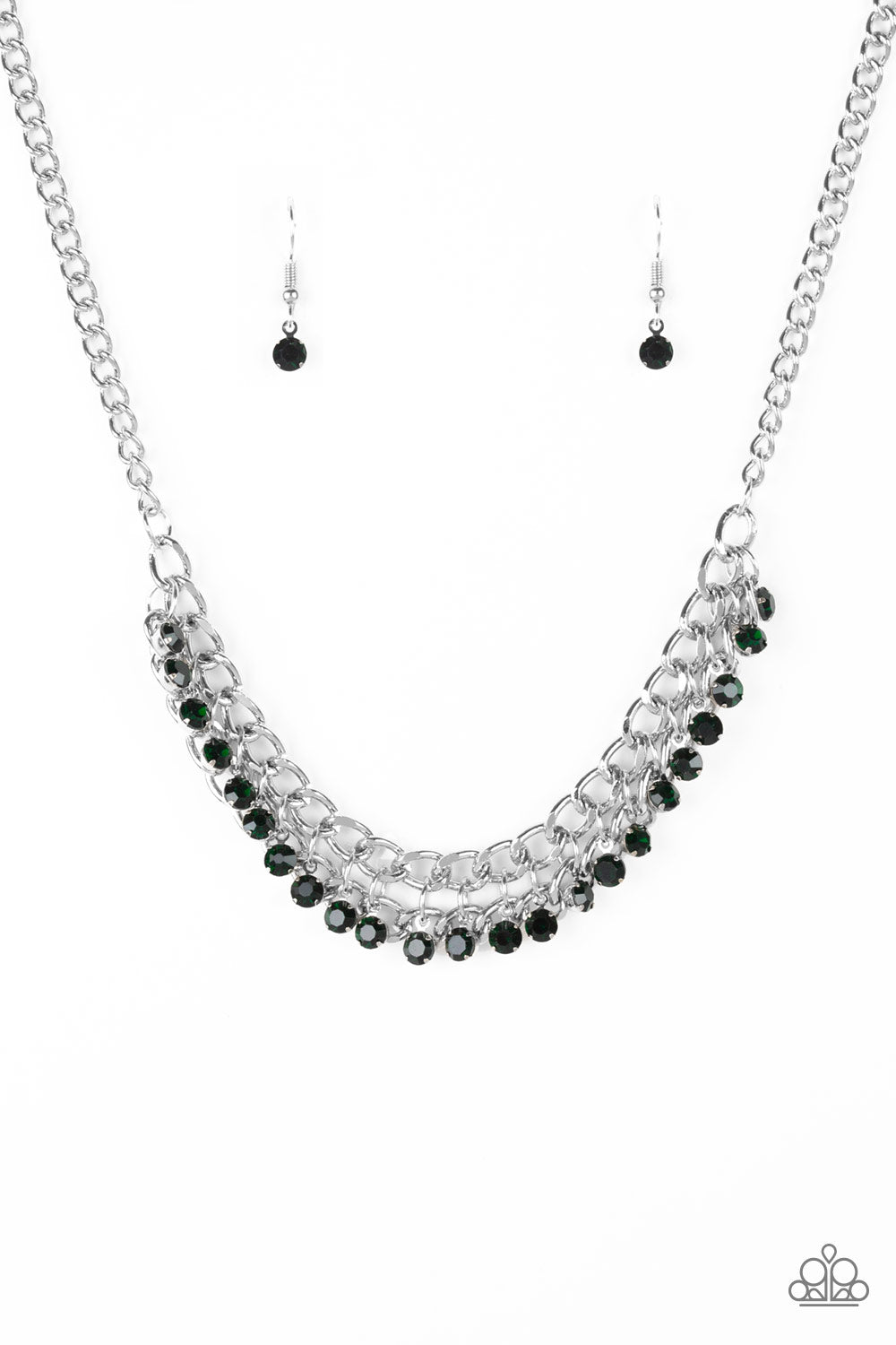 Glow and Grind - Green Paparazzi Necklace