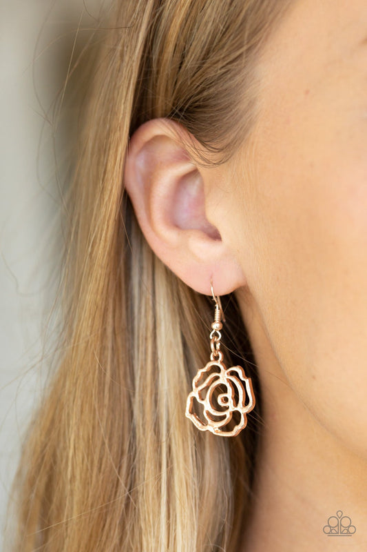 Budding Beauty Rose Gold Paparazzi Necklace