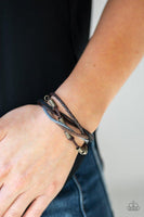 Paparazzi Forest Front Runner - Brown Corded Bracelet