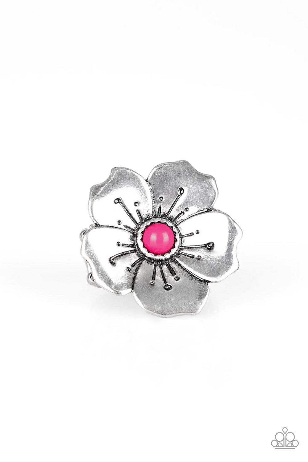 Boho Blossom - Pink Paparazzi Ring