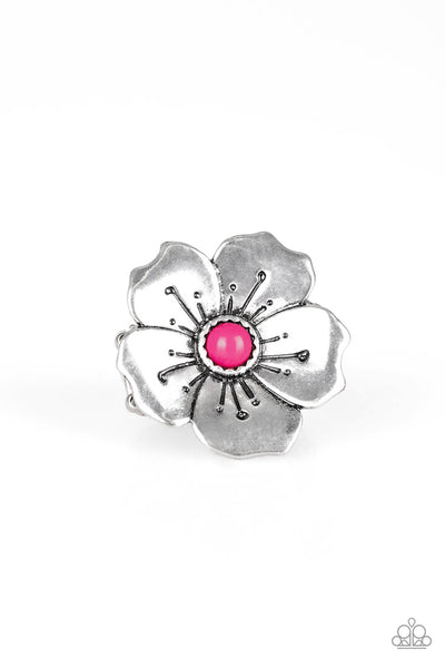 Boho Blossom - Pink Paparazzi Ring