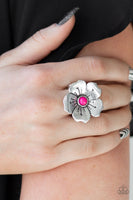 Boho Blossom - Pink Paparazzi Ring