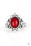 Noticeably Notable - Red Paparazzi Ring