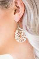 Casually Coachella - White Paparazzi Earrings