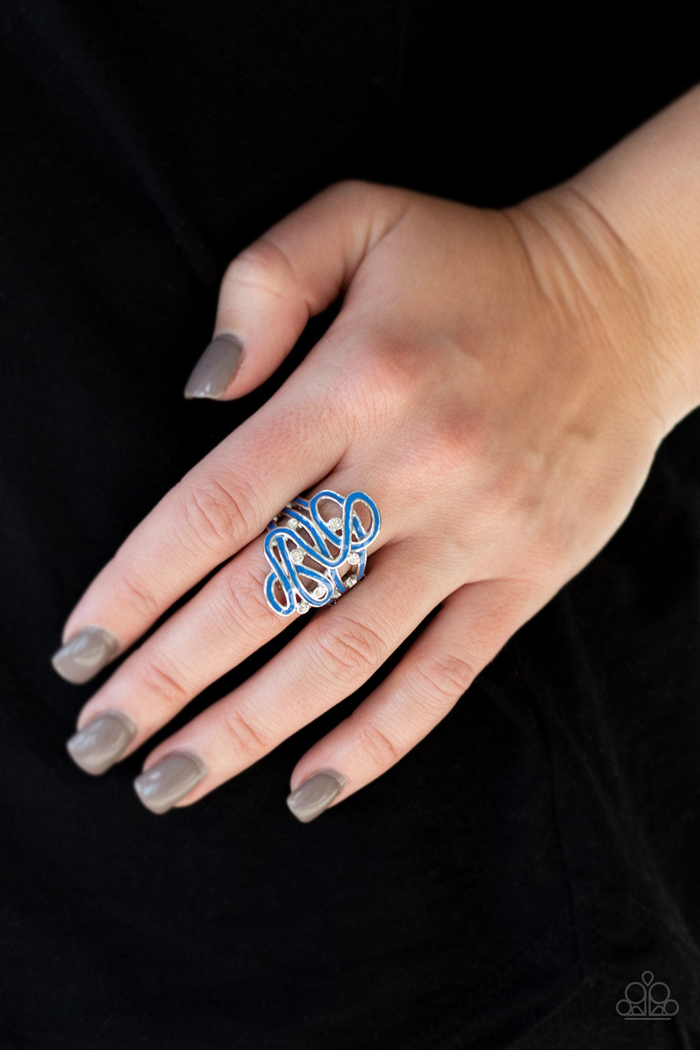 The Run-Around - Blue Paparazzi Ring