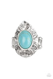 Mega Mother Nature - Blue Paparazzi Ring