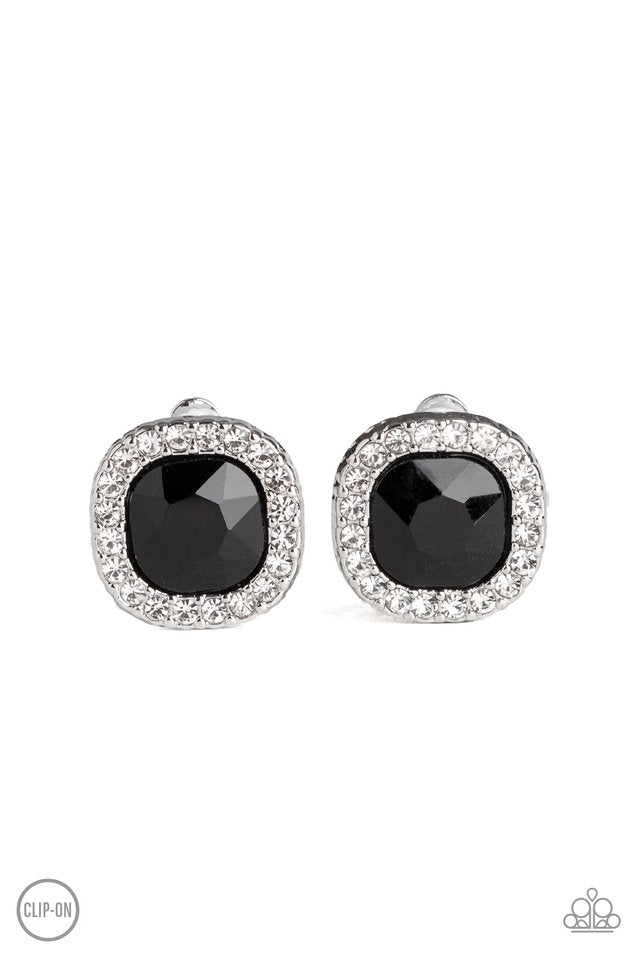 Bling Tastic Black Paparazzi Clip-On Earrings