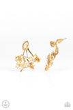 Deco Dynamite - Gold  Double-Sided Paparazzi Earrings