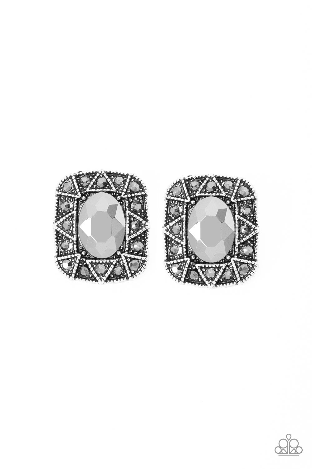 Young Money - Silver Paparazzi Earrings