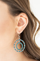 Vibrant Venture - Blue Paparazzi Earrings