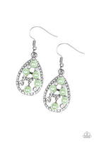 Fabulously Wealthy - Green Paparazzi Earrings