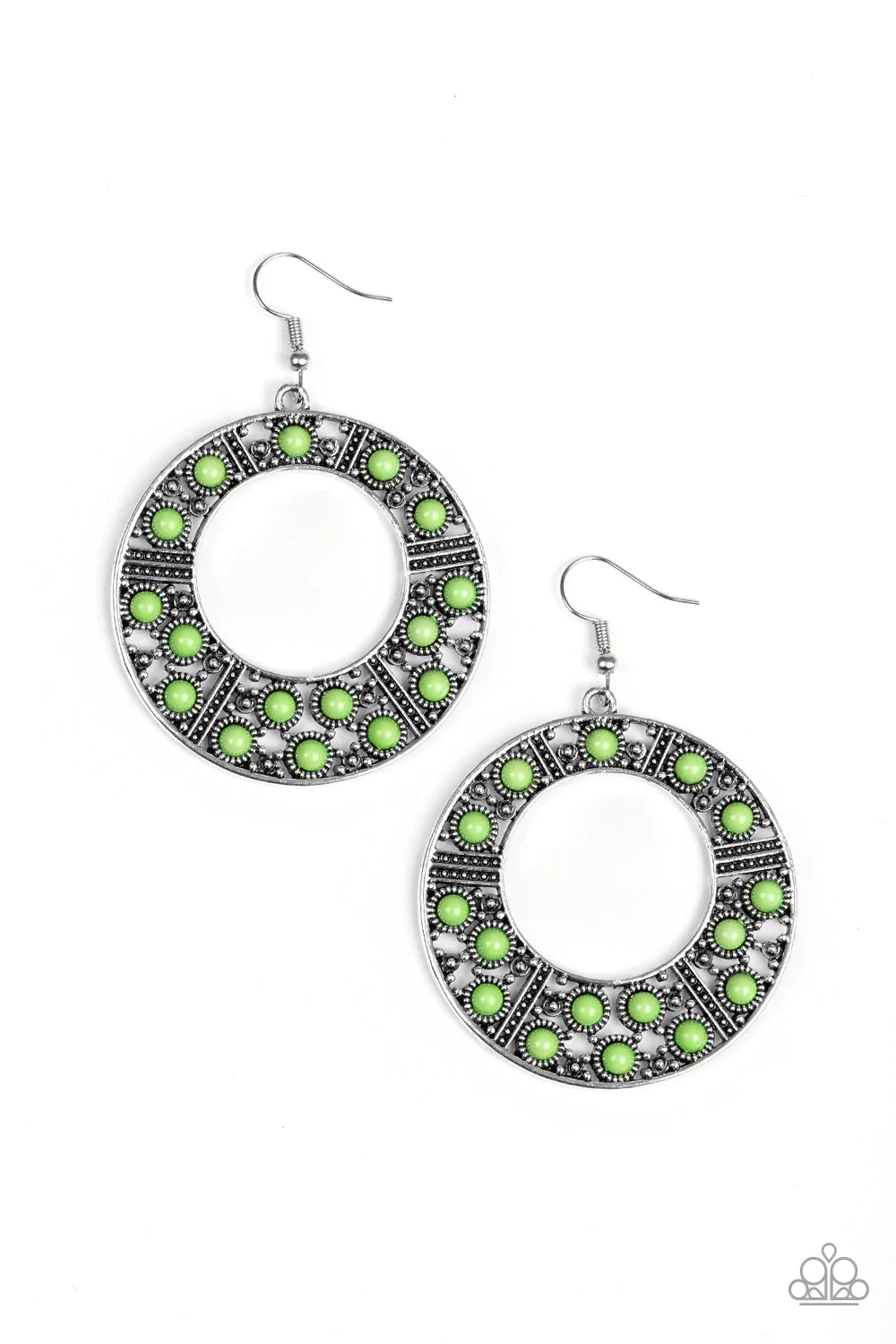 San Diego Samba - Green Paparazzi Earrings