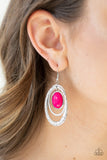 Seaside Spinster - Pink Paparazzi Earrings