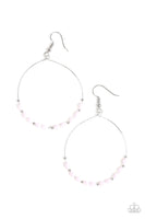Prize Winning Sparkle - Pink Paparazzi Earrings