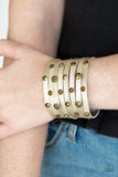 Go-Getter Glamorous - Brass Paparazzi Bracelet