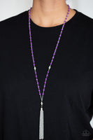 Tassel Takeover - Purple Paparazzi Necklace