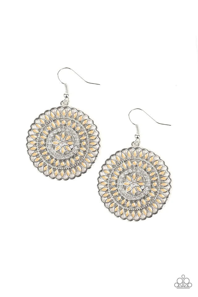 Pinwheel and Deal Brown Paparazzi Earrings