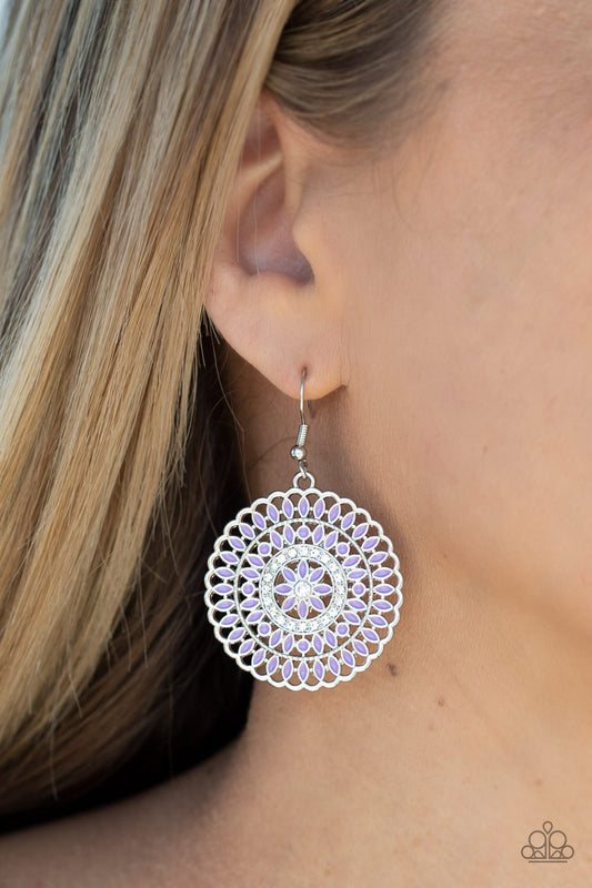 PINWHEEL and Deal - Purple Paparazzi Earrings