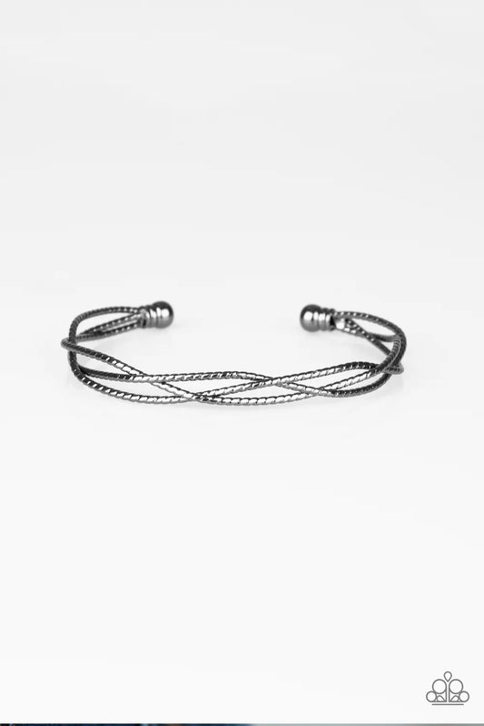 Twist Of The Wrist Black Paparazzi Bracelet