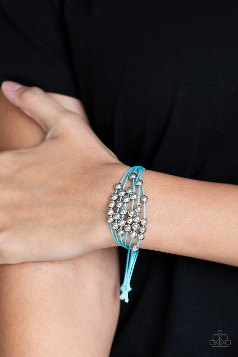 Without Skipping A BEAD Blue Paparazzi Bracelet