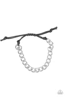 Sideline - Silver Paparazzi Bracelet