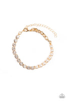 Out Like A SOCIALITE - Gold Paparazzi Bracelet